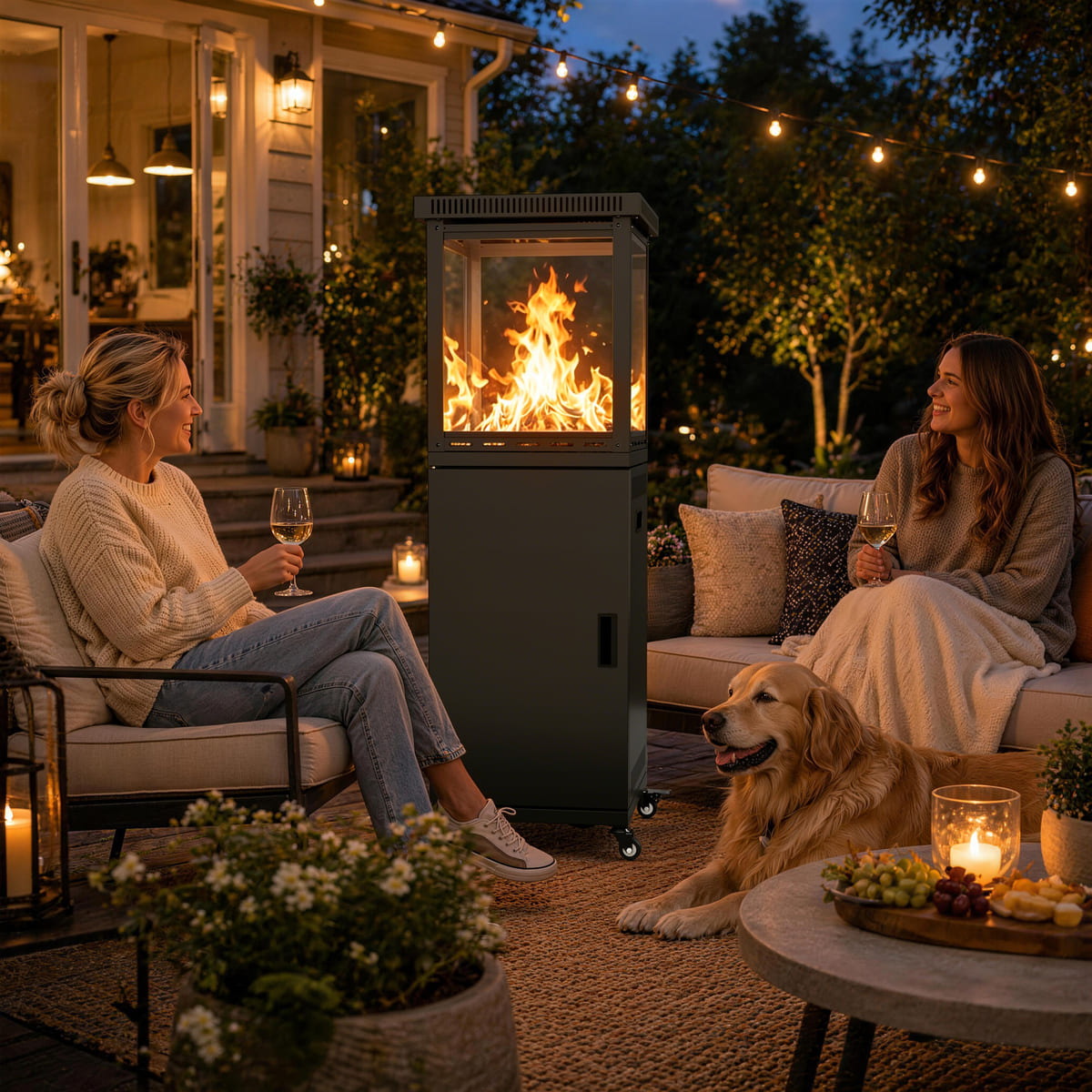 Pyra Base Patio Heater 41,000 BTU, Vent Top