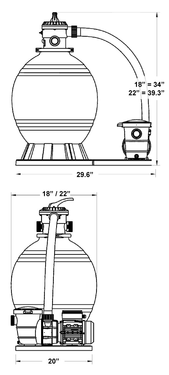 Blue Wave Sandman Sand Filter System w/ 1.5HP Pump, product image (image 9)
