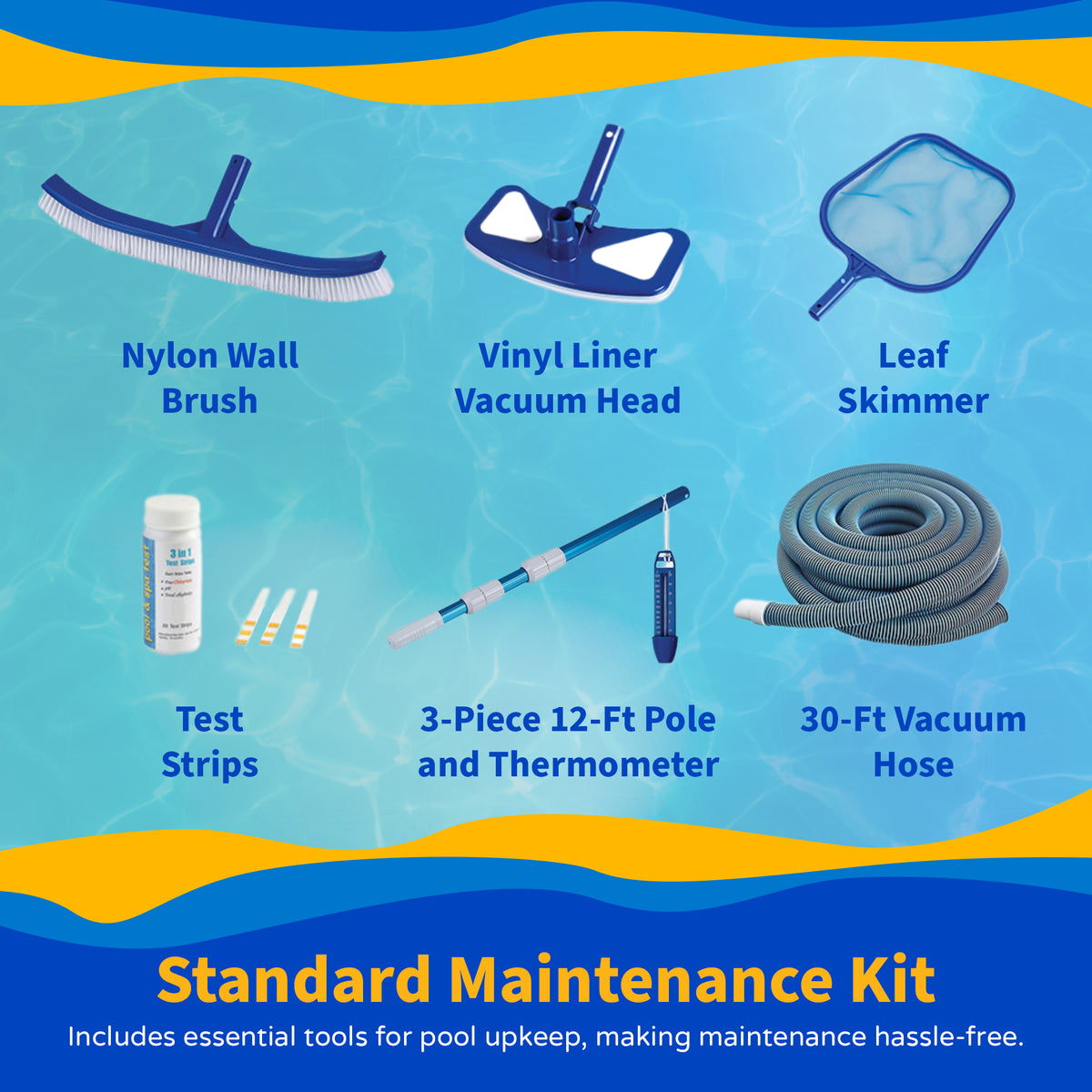 Belize 27' Round above-ground pool package, feature detail (image 8)