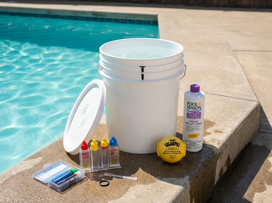 Pool bucket test for leak detection on a daylight deck