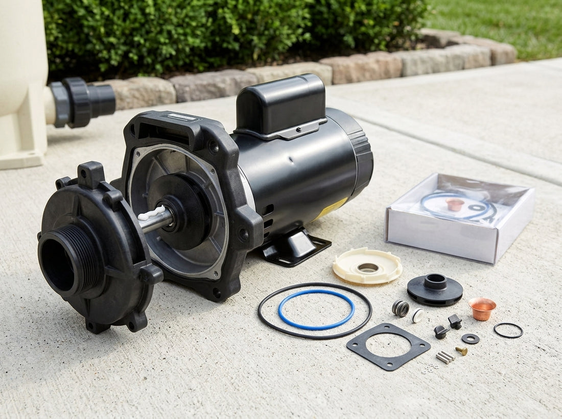 Pool pump seal plate replacement on a daylight equipment pad