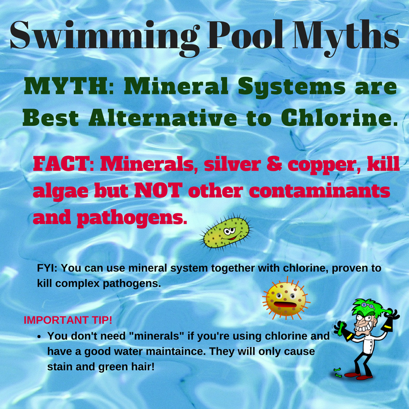 Swimming Pool Myths # 3 Mineral Systems are Best Alternative to Chlorine