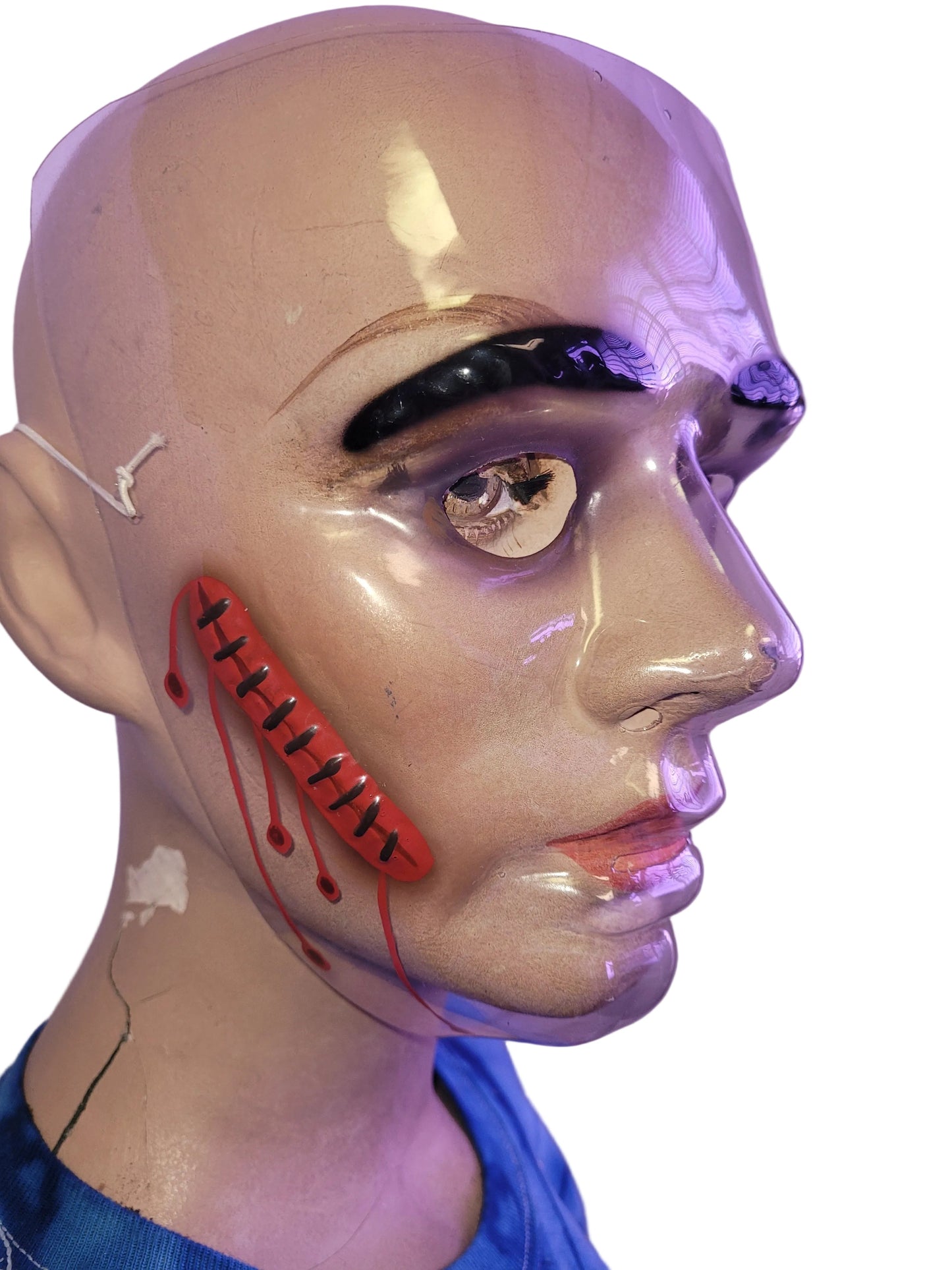 Plastic Wounded Face Bloody Masks