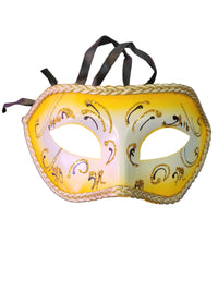 Star Power Fancy Masquerade Half Mask, One Size