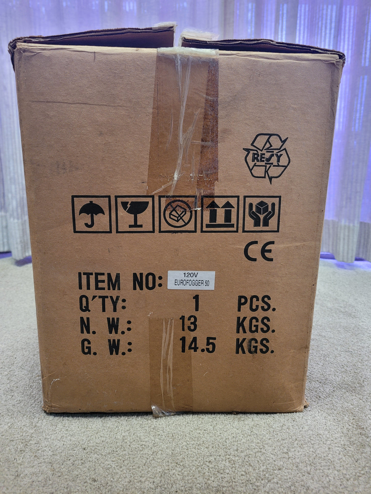 Eurofogger 50 High Power Portable Fog Generator Machine by TPR 120V