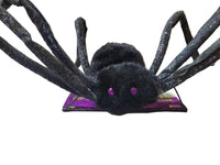 50" Posable Black Glitter Spider Halloween Prop