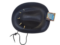 Black Cowboy Hat with Teeth Novelty Costume Accessory