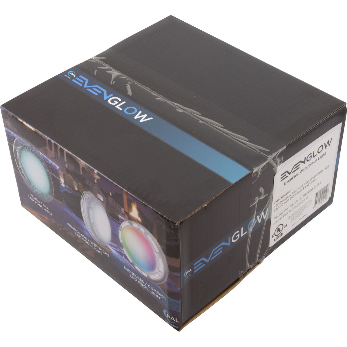 EvenFlow 1'0" Waterblade Light 24vdc, 4.4w, 80ft, Mt Clps