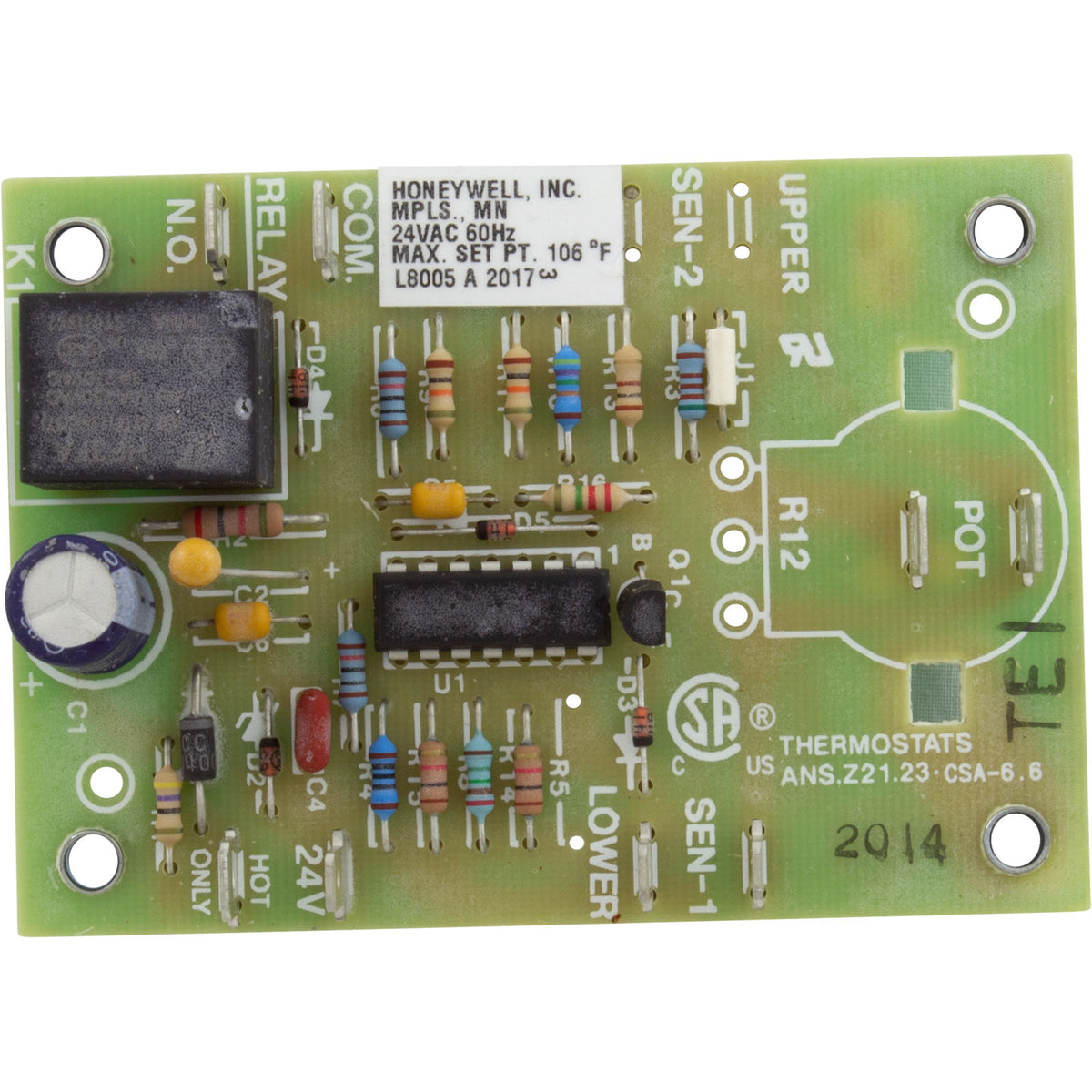PCB, Raypak 105A/155A, IID, Thermostat