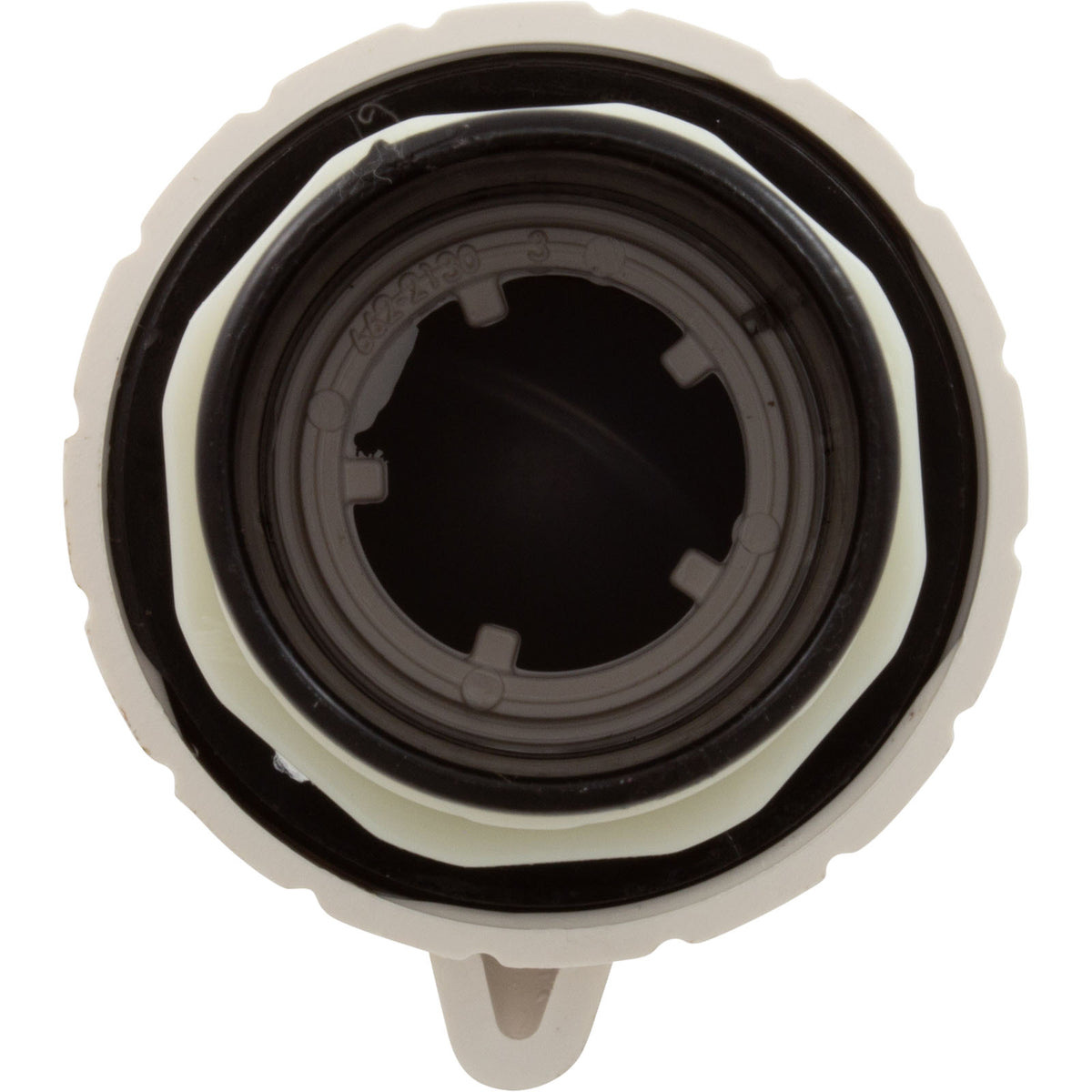 Air Ctrl, WW, 1 -5/8"hs, 2-3/4"fd, Notched, White, 1"