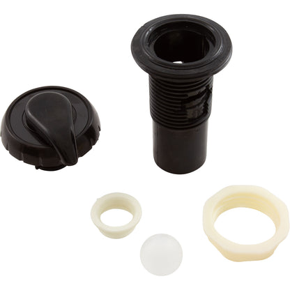 Air Ctrl, WW, 1 -5/8"hs, 2-3/4"fd, Notched, Blk, 1"