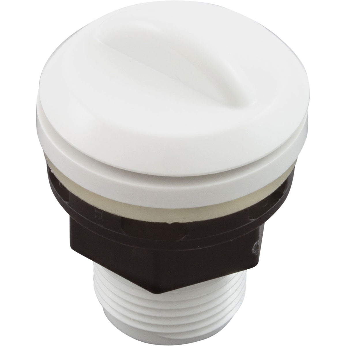 Air Ctrl, BWG/HAI Mini, 1-1/8"hs, 1-11/16"fd, Crescent, Wht, 1/2"