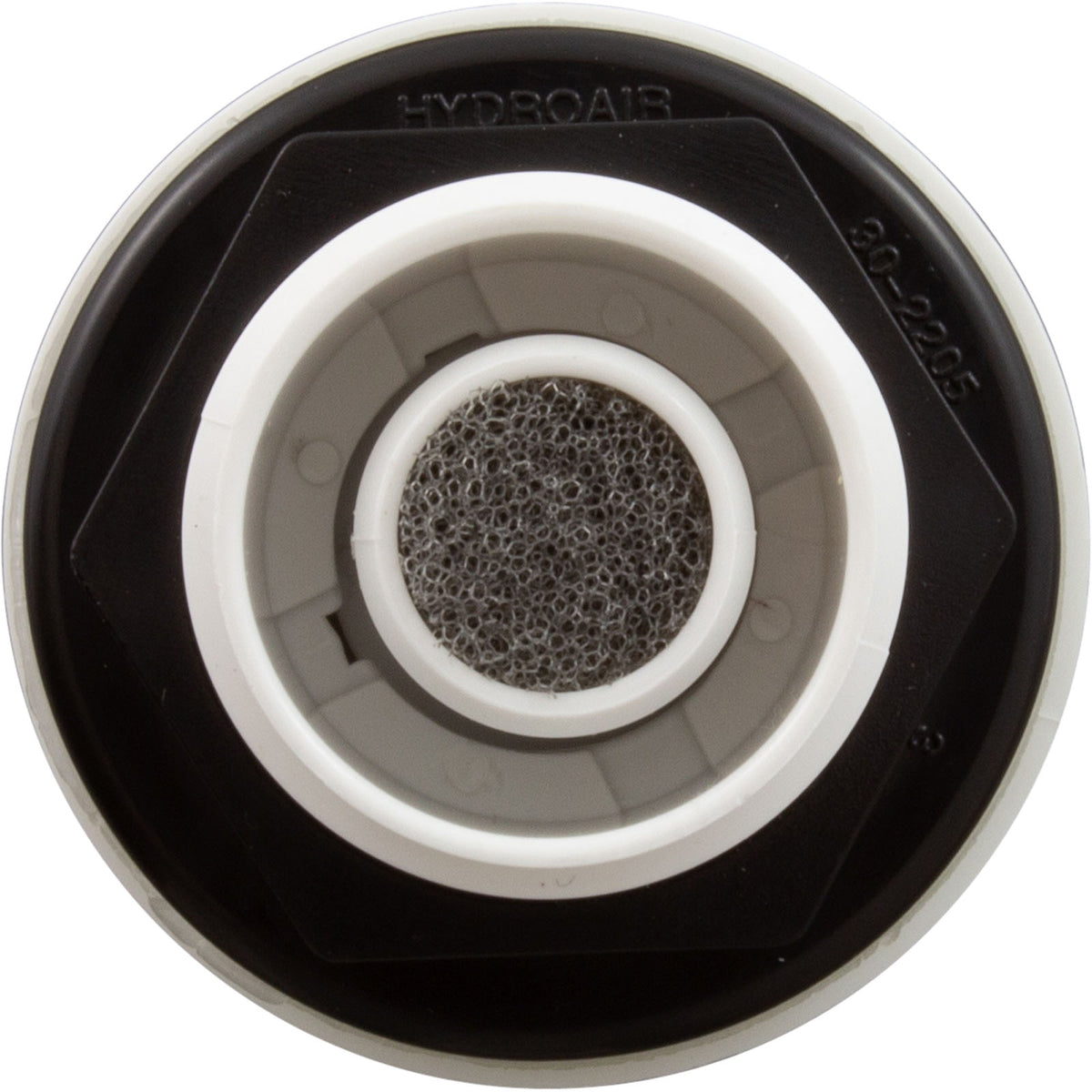 Air Ctrl, BWG/HAI Mini, 1-1/8"hs, 1-11/16"fd, Crescent, Wht, 1/2"