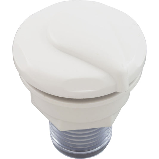 Air Ctrl, CMP, Mini, 1-1/8"hs, 1-11/16"dia, Cresent, White, 1/2"