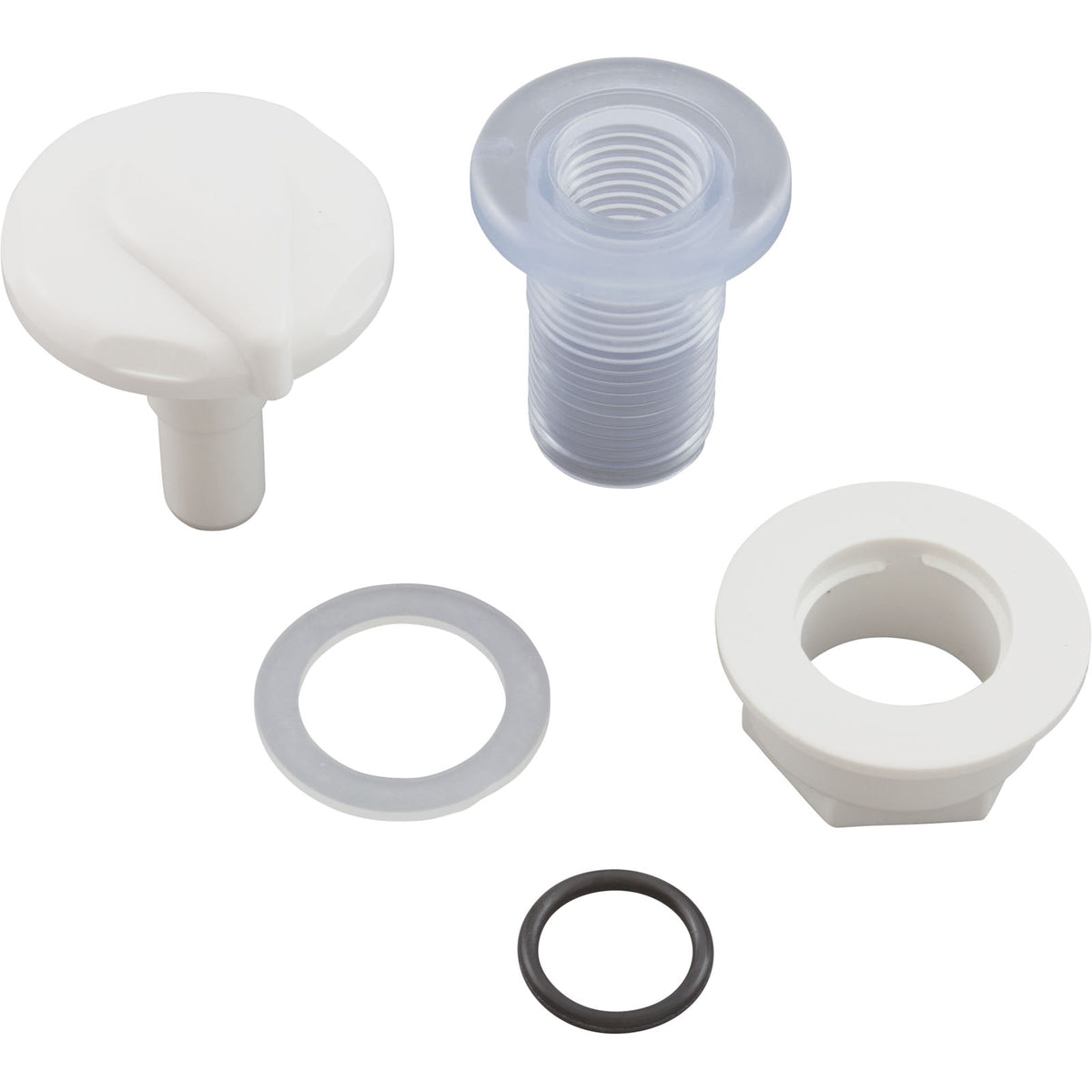 Air Ctrl, CMP, Mini, 1-1/8"hs, 1-11/16"dia, Cresent, White, 1/2"