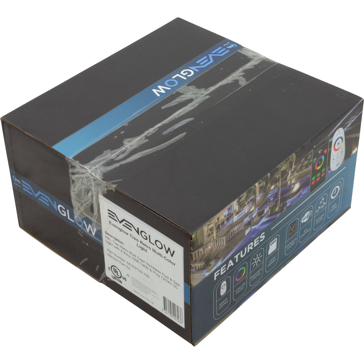 PAL Treo Retro Multi Color Nicheless Pool & Spa Light, 150ft