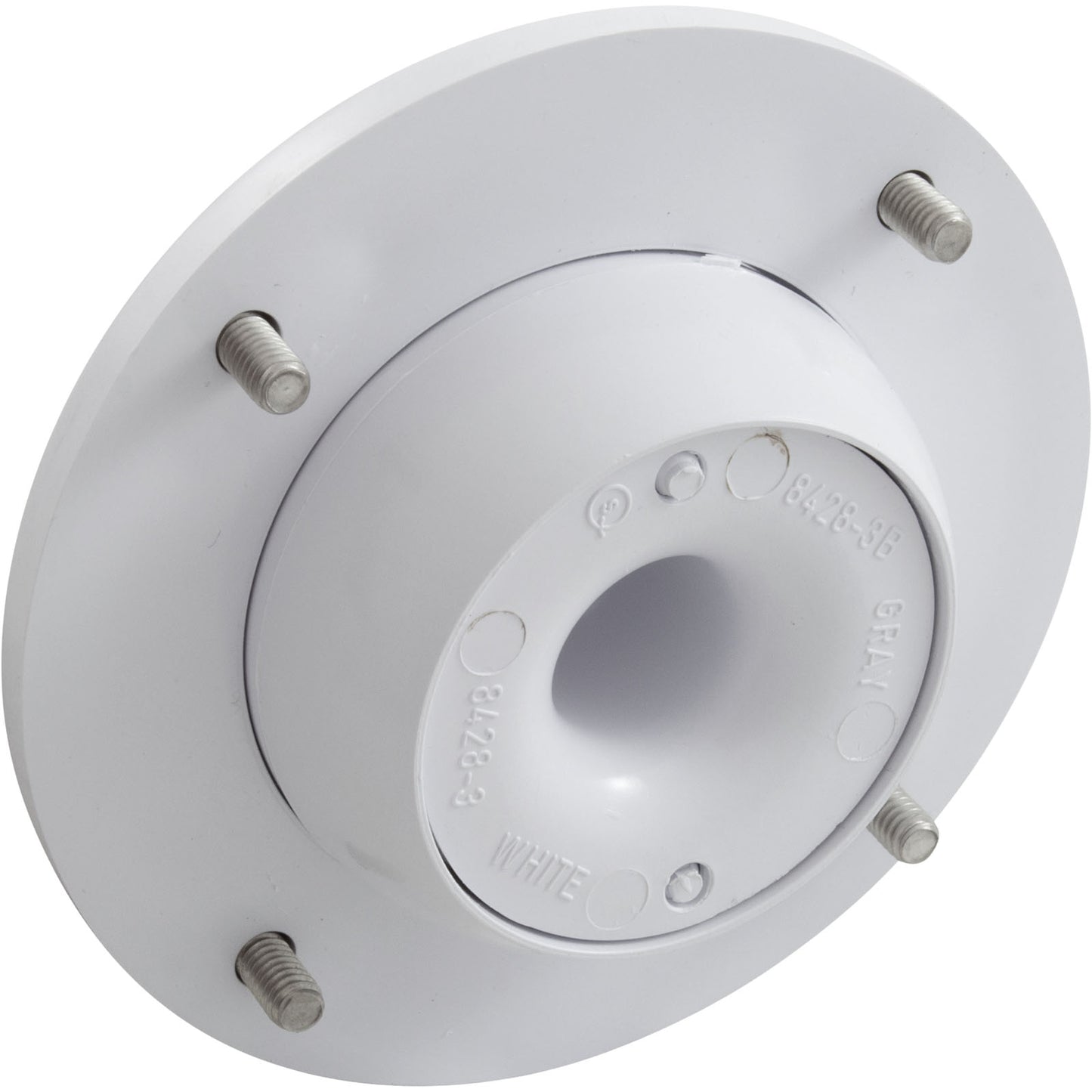 Entrada de globo ocular, Pentair, 1-1/4", Gunite, blanco