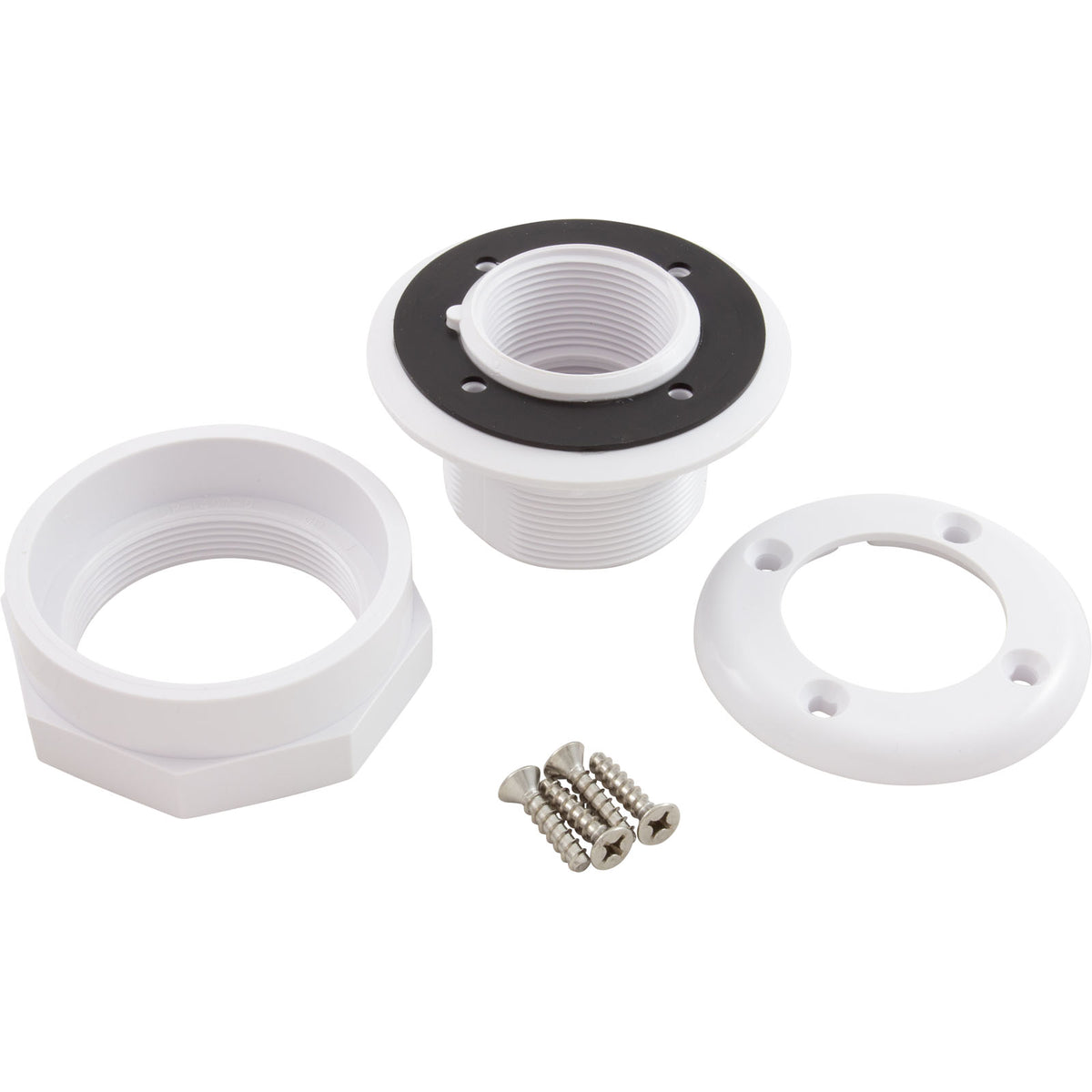 Inlet Fitting, 3"hs, 1-1/2"fpt x 1-1/2"fpt, w/Locknut
