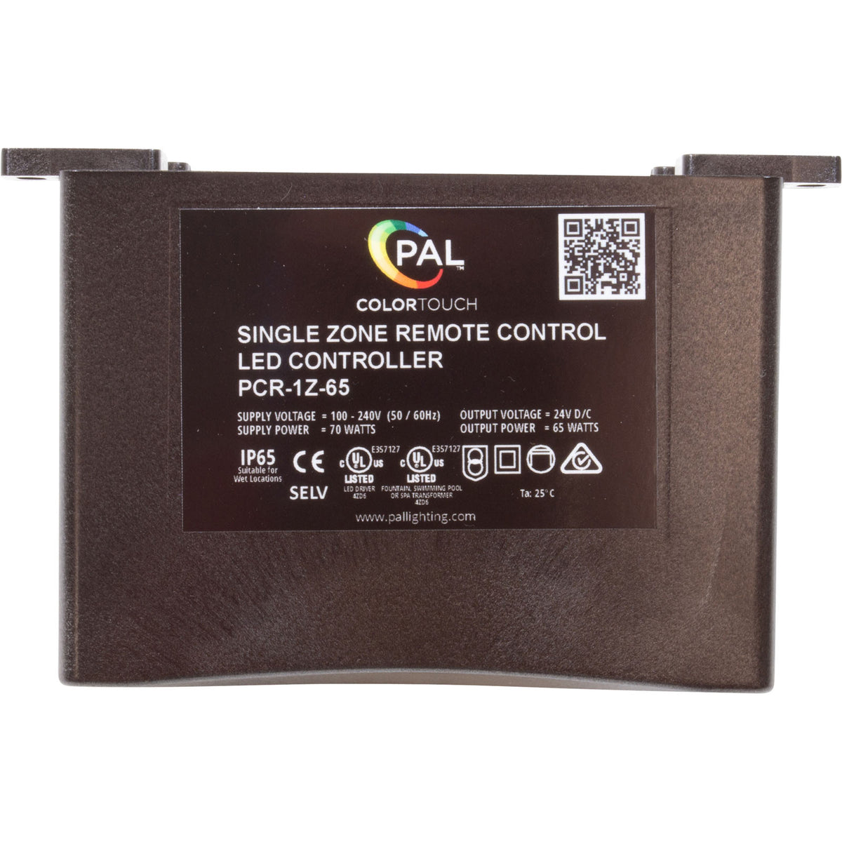 PAL 65W Multi Color Zone unique Télécommande Transf, Wi-Fi 24VDC