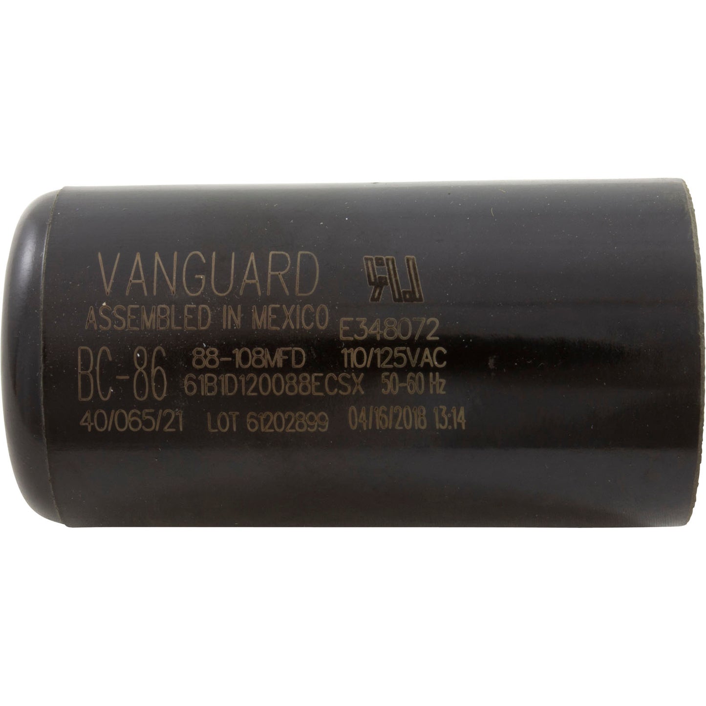 Start Capacitor, 88-108 MFD, 115v, 1-7/16" x 2-3/4"