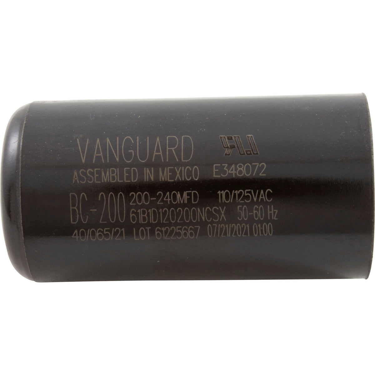 Start Capacitor, 200-240 MFD, 115v, 1-7/16" x 2-3/4"