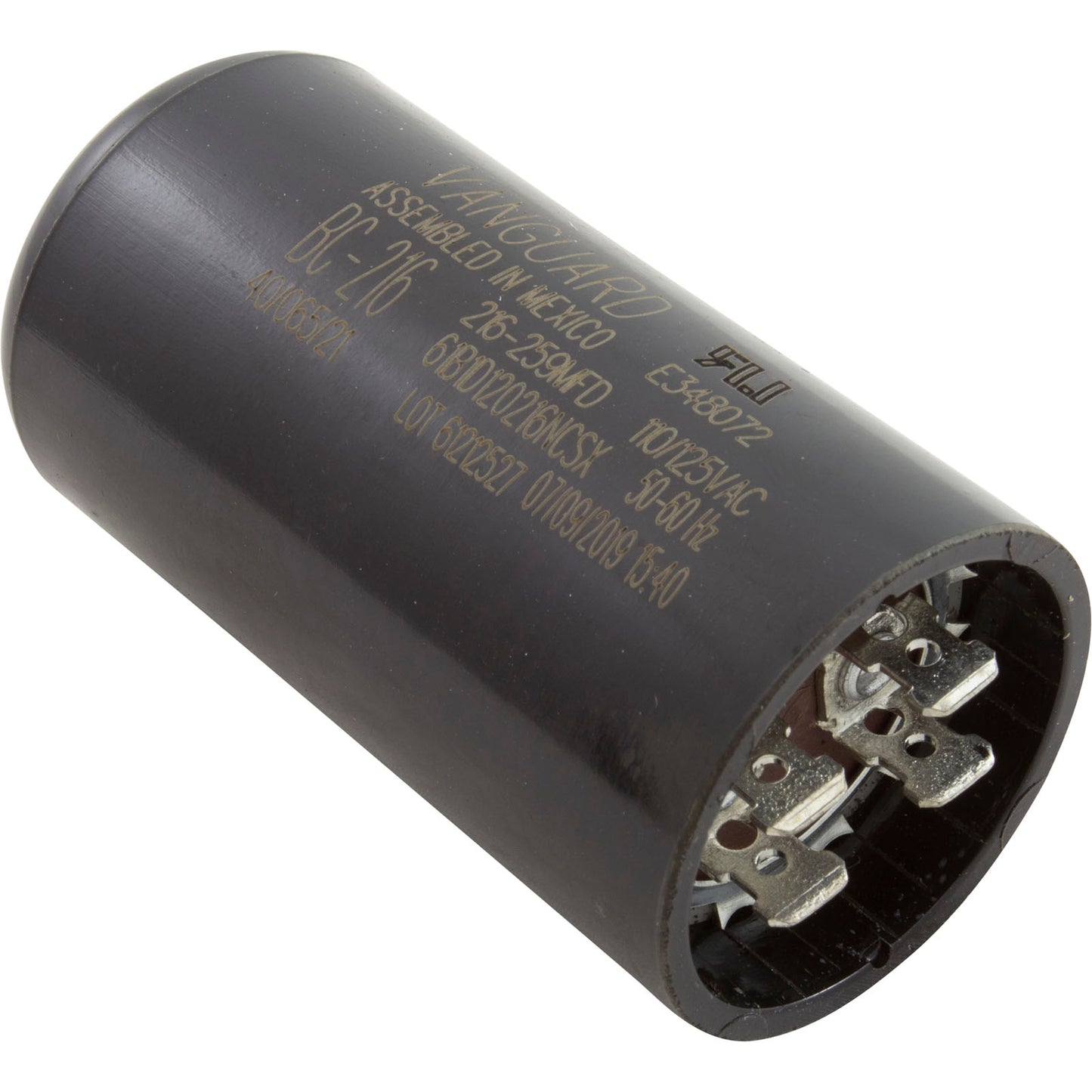Start Capacitor, 216-259 MFD, 115v, 1-7/16" x 2-3/4"