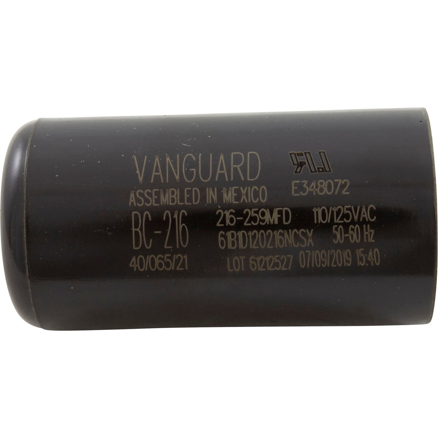 Start Capacitor, 216-259 MFD, 115v, 1-7/16" x 2-3/4"