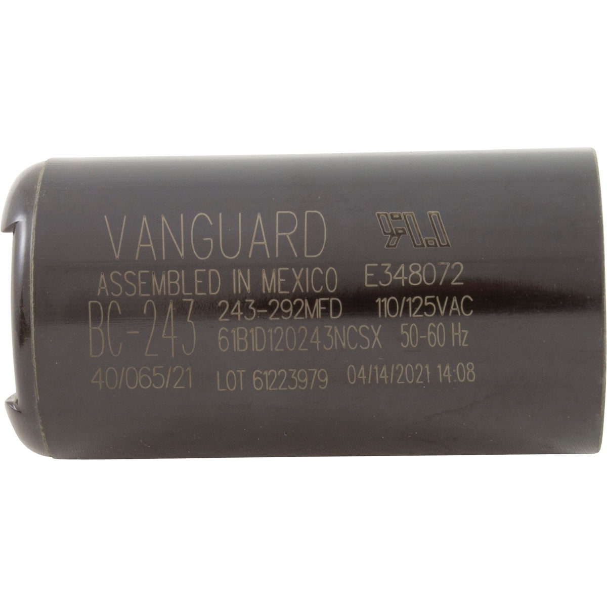 Start Capacitor, 243-292 MFD, 115v, 1-7/16" x 2-3/4"