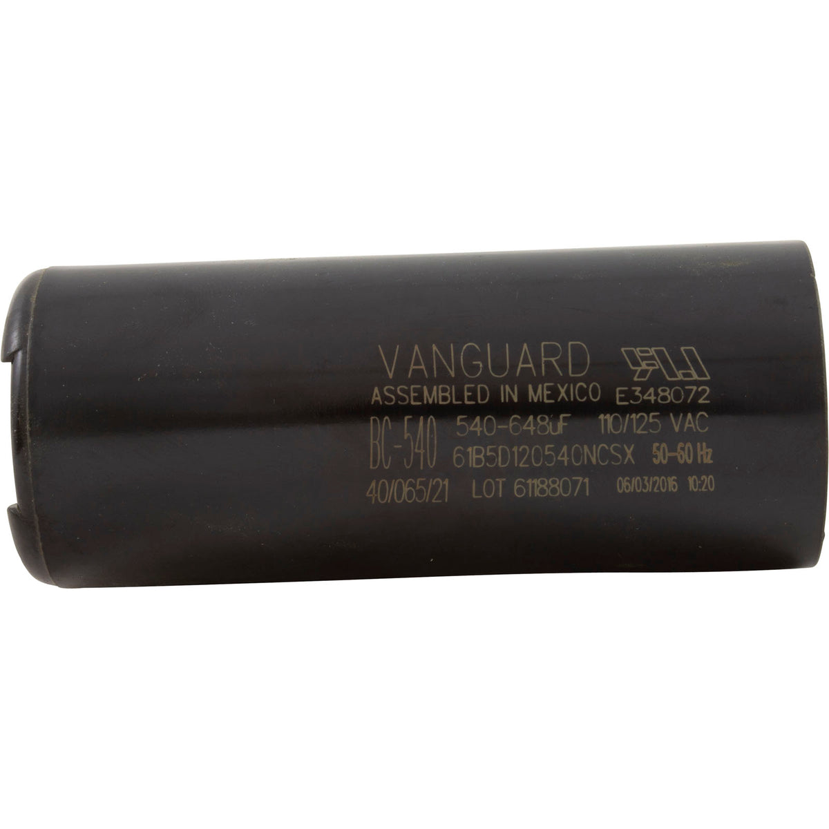 Start Capacitor, 540-648 MFD, 115v, 1-13/16" x 4-3/8"