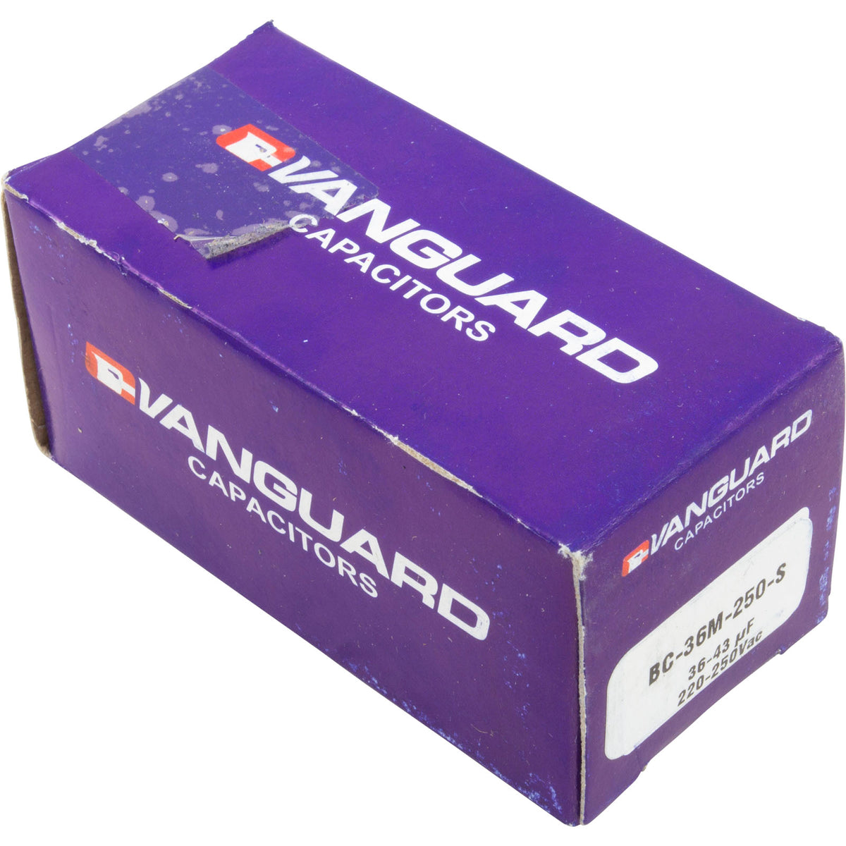Start Capacitor, 36-43 MFD, 250v, 1-7/16" x 2-3/4"