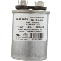 Run Capacitor, 17.5 MFD, 370v, 1-3/4" x 2-7/8"
