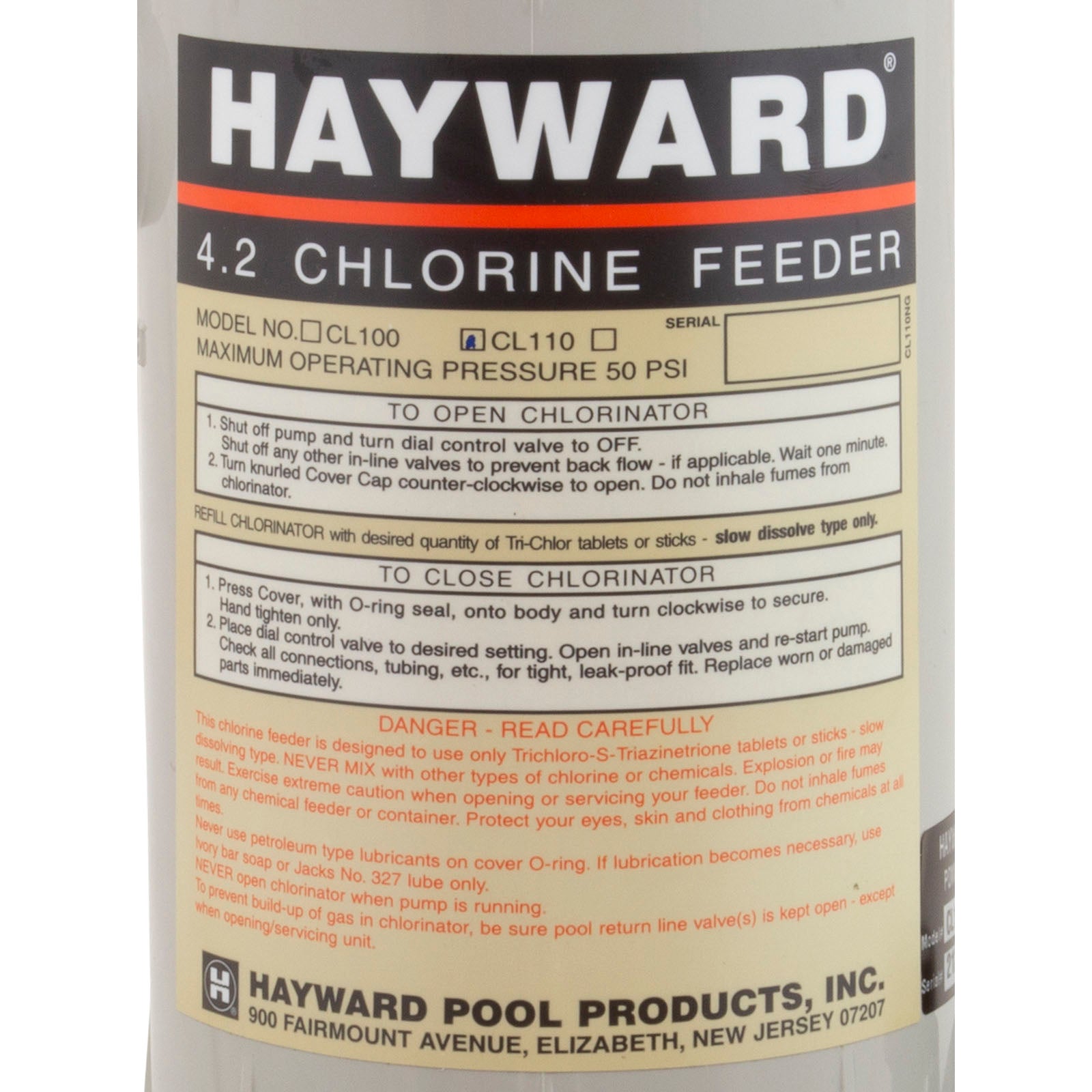 Hayward CL110ABG Off-Line Automatic Chlorine Feeder for Above Ground Pools, 4.2 lb
