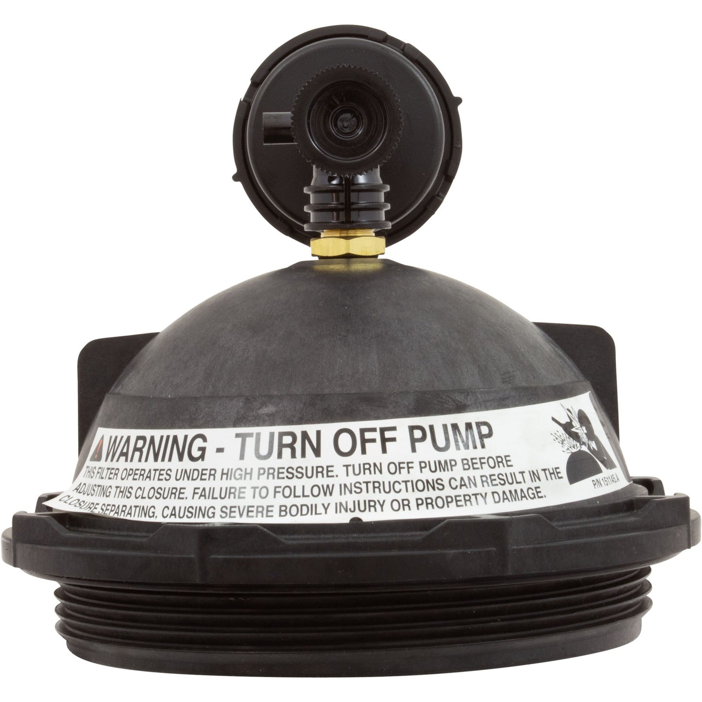 Kit de tapa de tanque, Pentair PacFab Triton II, rosca de 6", color negro