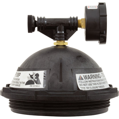 Kit de tapa de tanque, Pentair PacFab Triton II, rosca de 6", color negro