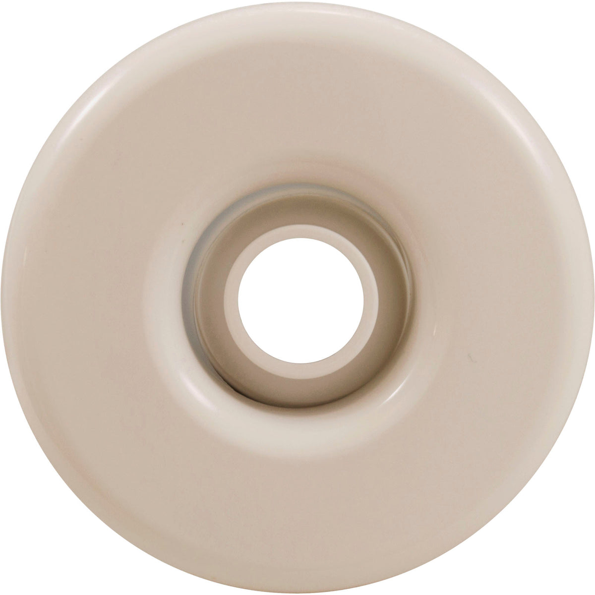 Escutcheon, BWG/HAI Slimline, Smth, w/Dir Eyeball, Biscuit
