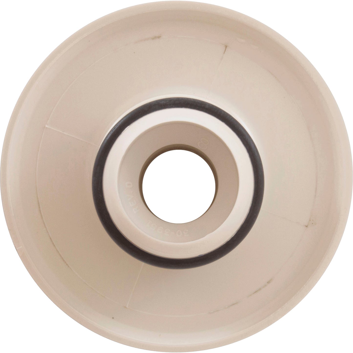 Escutcheon, BWG/HAI Slimline, Smth, w/Dir Eyeball, Biscuit