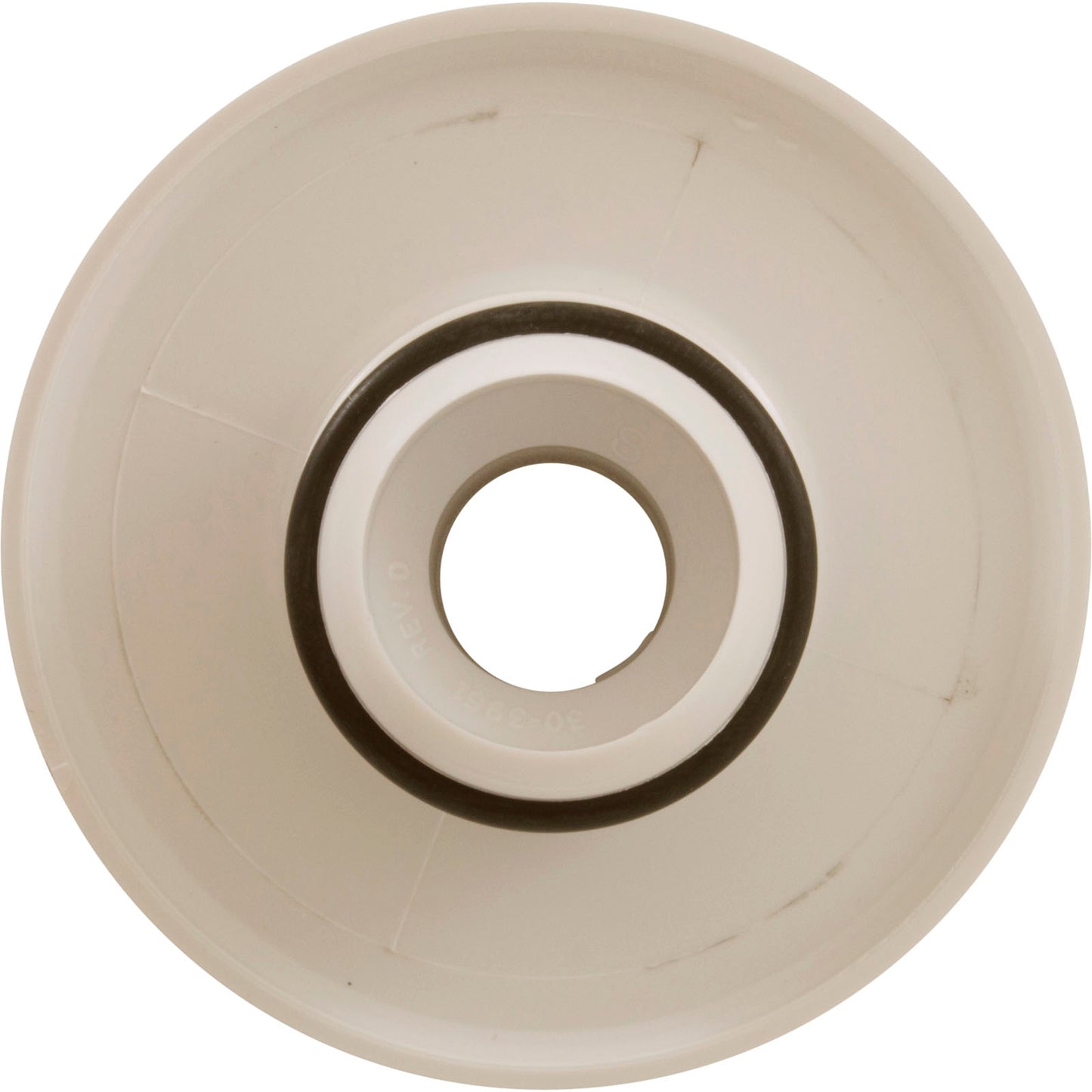 Escutcheon, BWG/HAI Slimline, Smth, w/Dir Eyeball, Biscuit