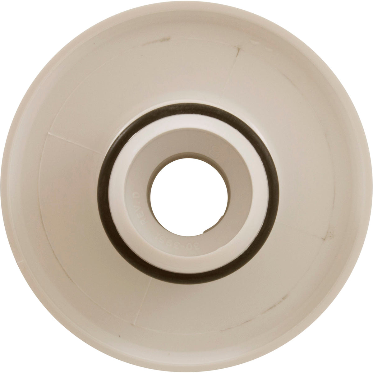Escutcheon, BWG/HAI Slimline, Smth, w/Dir Eyeball, Biscuit