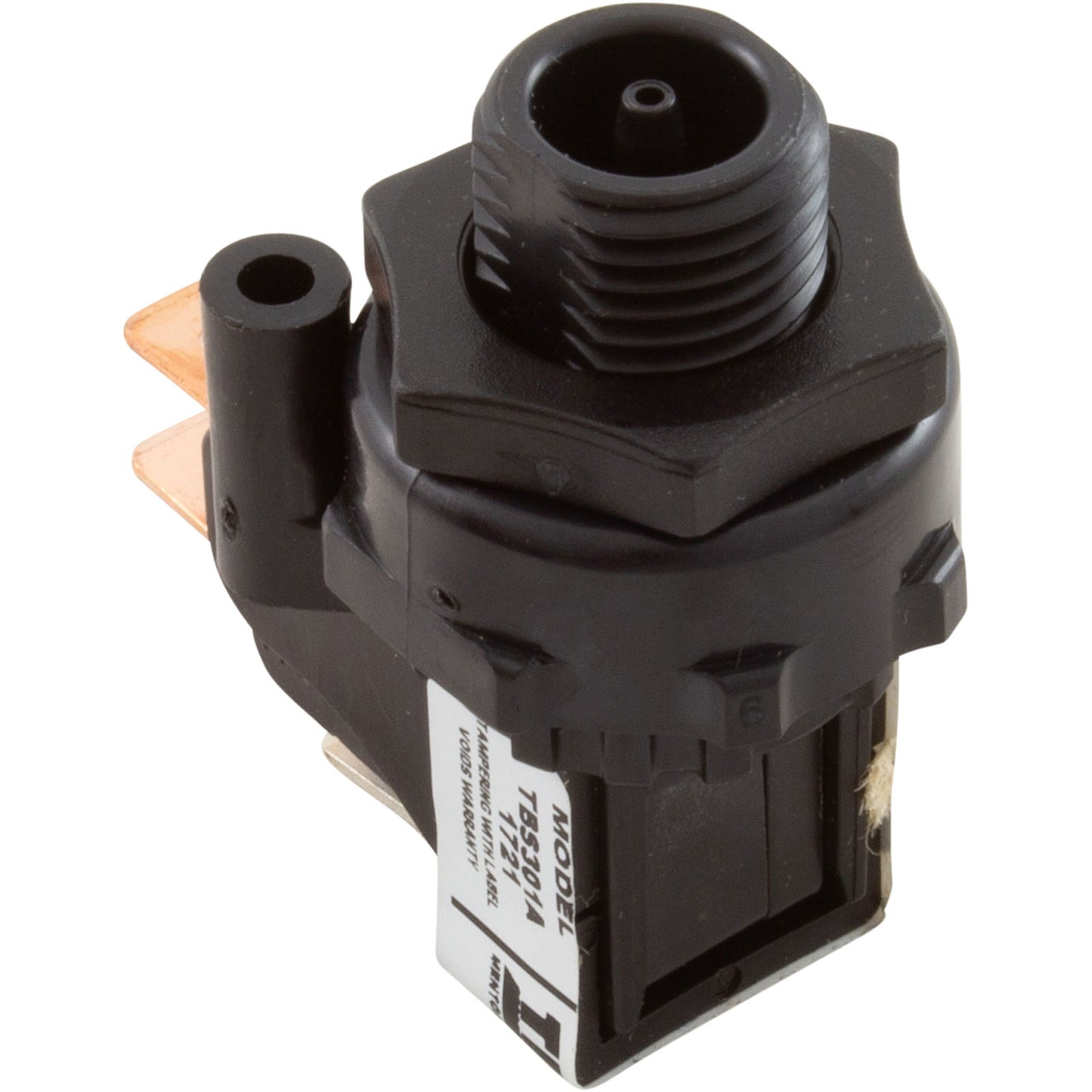 Interrupteur pneumatique, Tecmark, TBS 301, SPDT, 25 A, filetage, loquet