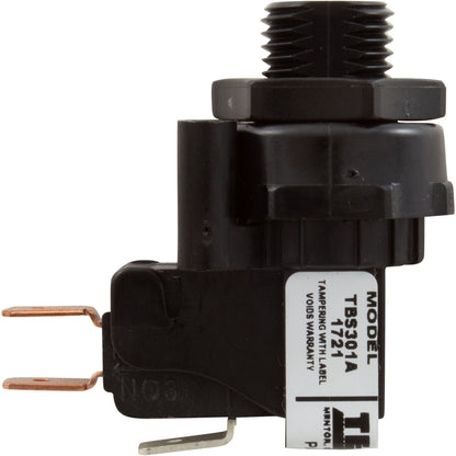 Interrupteur pneumatique, Tecmark, TBS 301, SPDT, 25 A, filetage, loquet