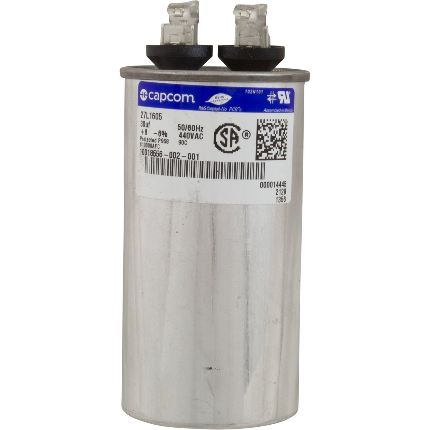 Motor Century, 1,0 hp, 115 V/230 V, 1 velocidad, 56 Yfr, SQFL