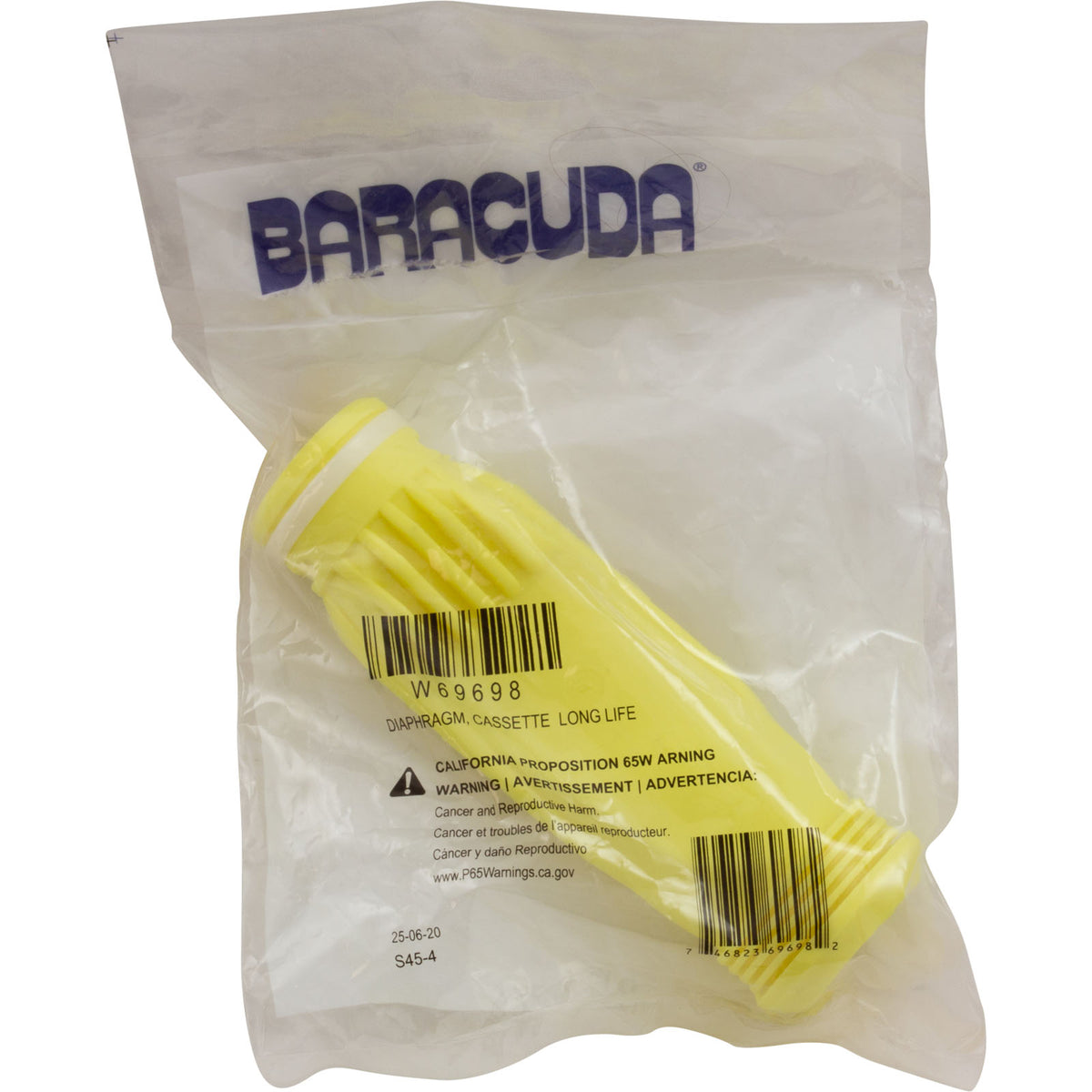 Cassette Diaphragm, Zodiac Baracuda 2500/G3/Ranger/Zoom Cleaner