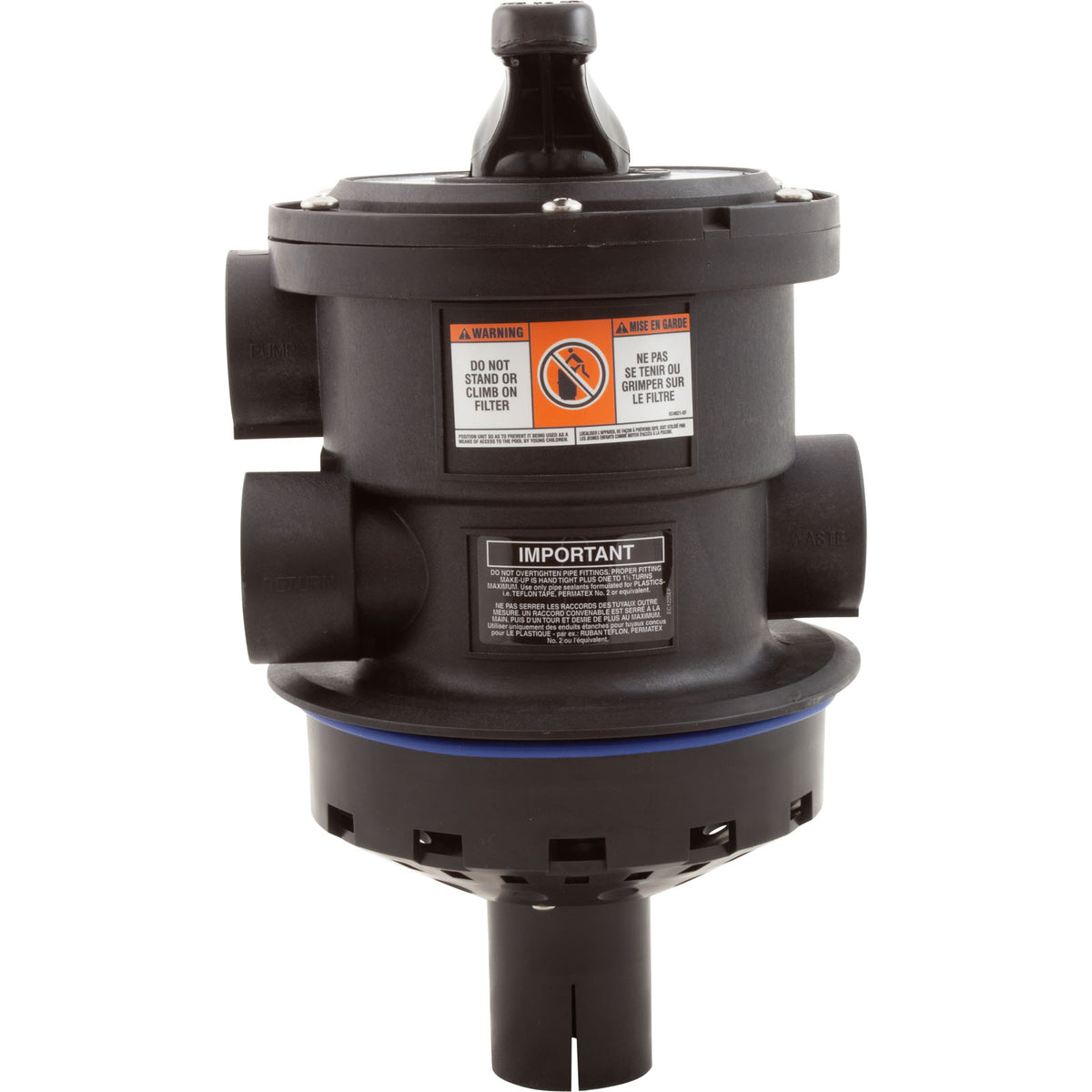 Multiport Valve, Hayward SP0714T, 1-1/2" Top Mount, 6 Pos
