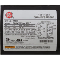 Pump, WW Exec, 4.0hp, 230v, 2-Speed, 56fr, 2", OEM