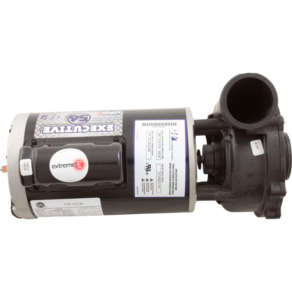 Pump, WW Exec, 4.0hp, 230v, 2-Speed, 56fr, 2", OEM