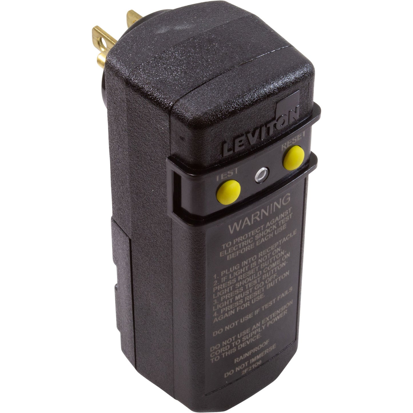 GFCI, Leviton, 20A, SPST, Right Angle Plug