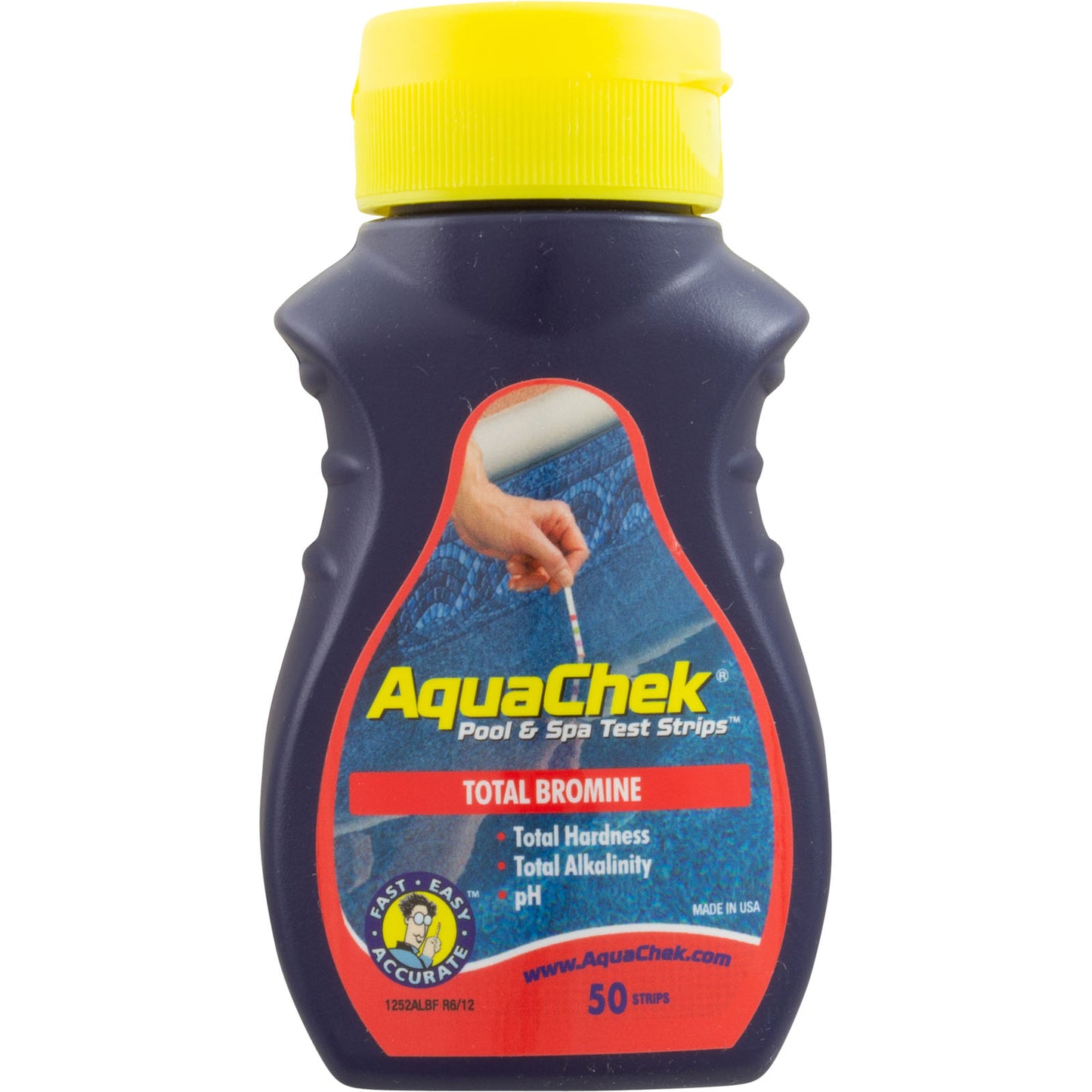 Test Strips, AquaChek Red, 4-in-1, Total Bromine, 50 ct