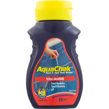 Test Strips, AquaChek Red, 4-in-1, Total Bromine, 50 ct