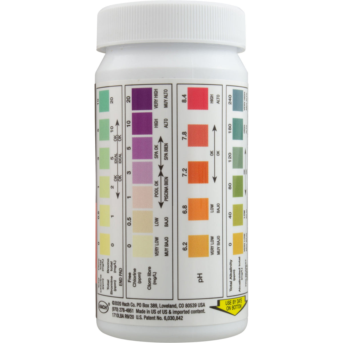 Test Strips, AquaChek Pro, 5-in-1, TC, TB, FC, pH, TA, 100 ct