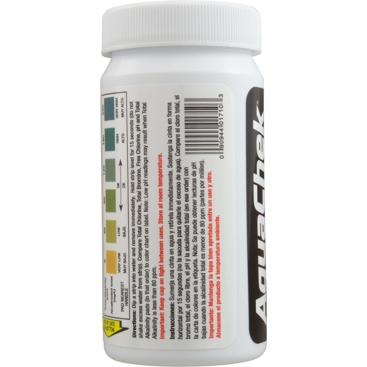 Test Strips, AquaChek Pro, 5-in-1, TC, TB, FC, pH, TA, 100 ct